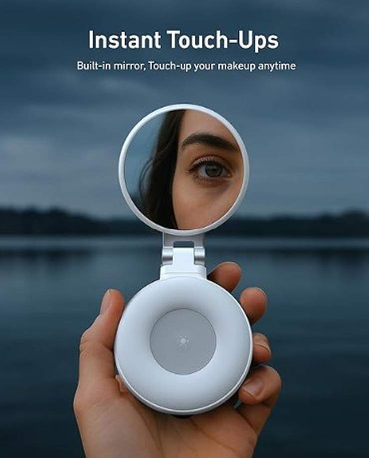 Magnetic Clip-On Selfie Ring Light (Rechargeable Portable Phone Light)